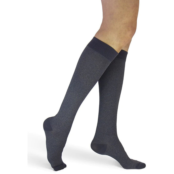 Sigvaris Midtown Microfiber Compression Socks 30-40 MmHg | Men's Closed Toe Knee High Support Socks