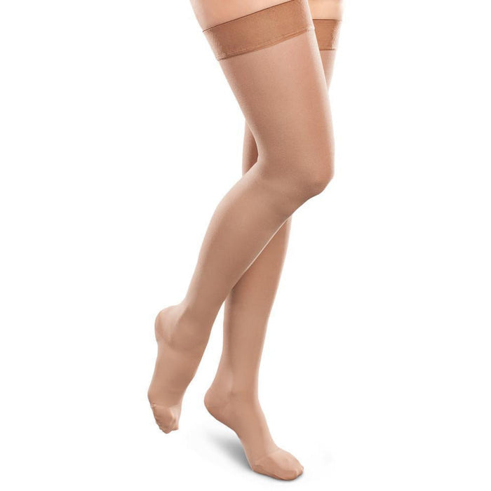 Therafirm Ease Opaque Women's 20-30mmHg Thigh High, Sand
