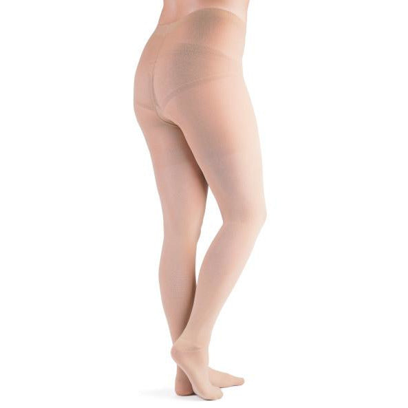 VenActive Women's Premium Opaque 20-30 mmHg Pantyhose, Natural, Back